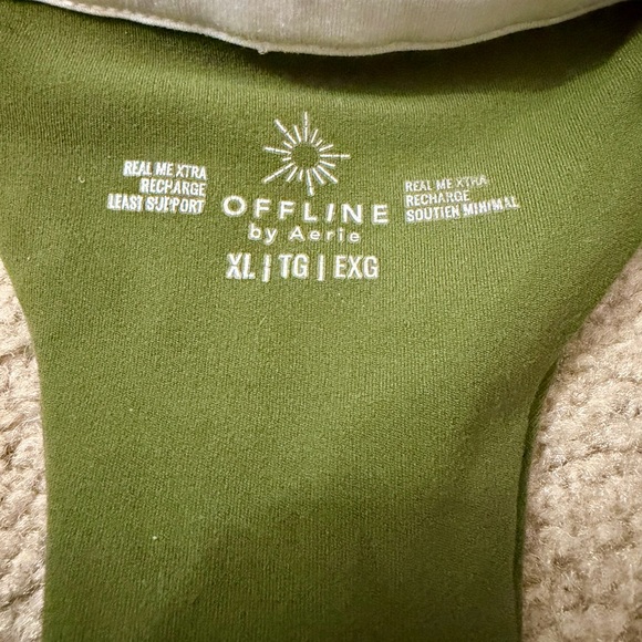 Aerie Olive Green Leggings and Sports Bra - Picture 4 of 13